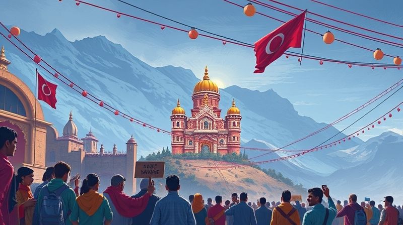 Vaishno Devi Yatra Suspension Protest - Article illustration